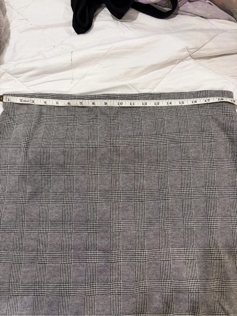 Express Gray Plaid Pencil Skirt